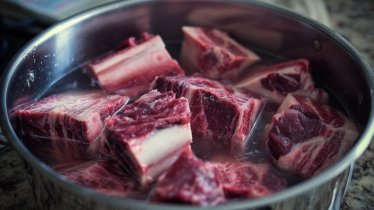 소갈비 핏물빼기