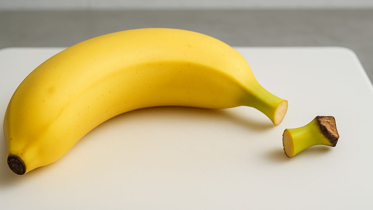 바나나 꼭지 손질 바나나 꼭지 손질