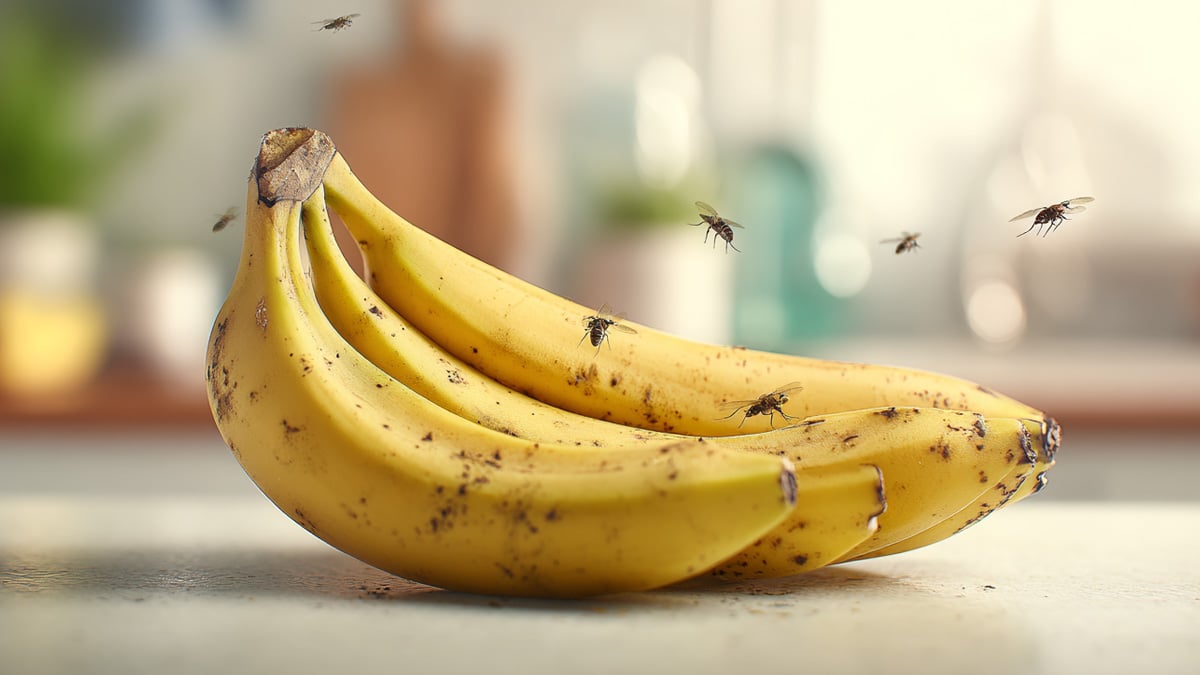 초파리가 생긴 바나나 초파리가 생긴 바나나