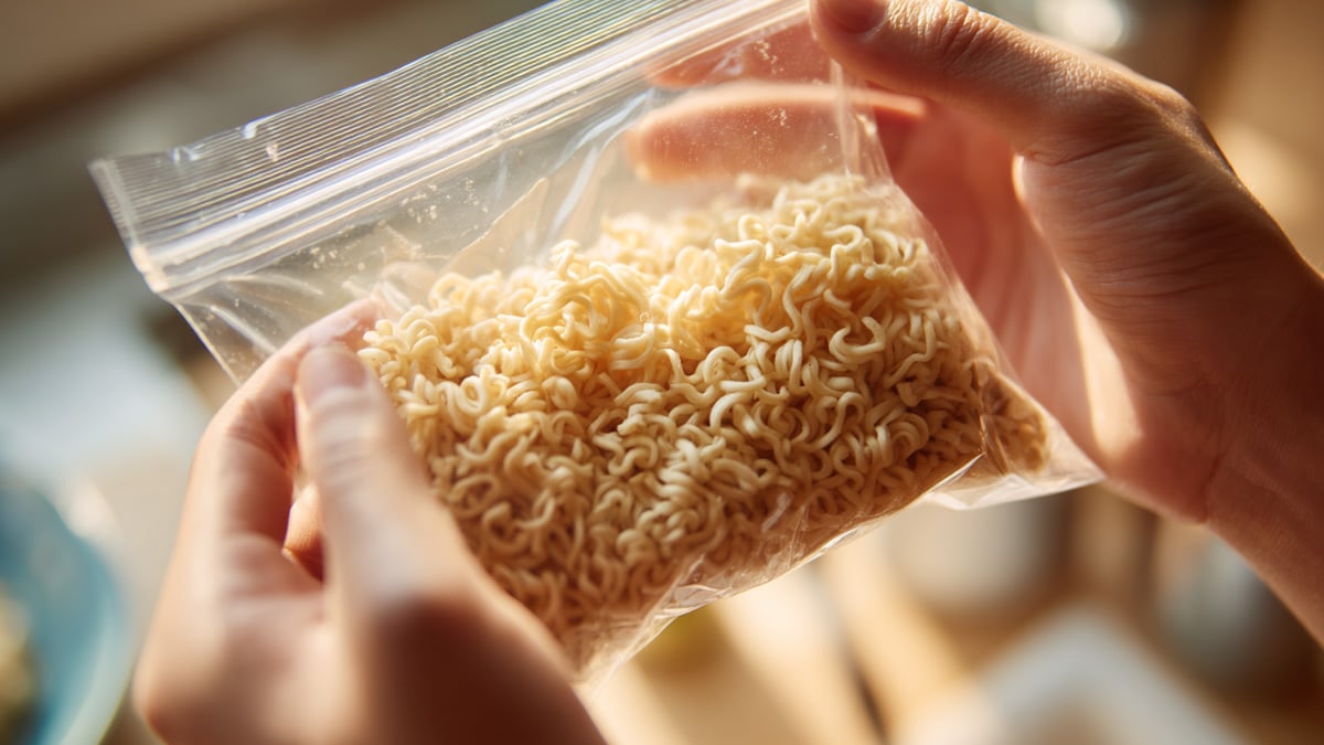 컵라면의 면 부수기 컵라면의 면 부수기