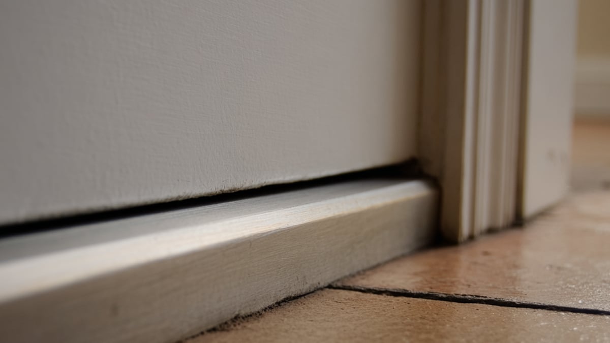 벌어진 현관문 이미지