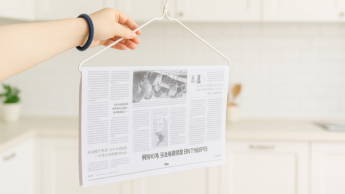 옷걸이에 신문지 / 푸드레시피