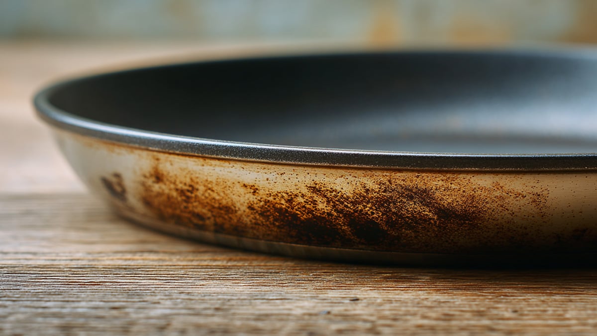 프라이팬 외부 얼룩