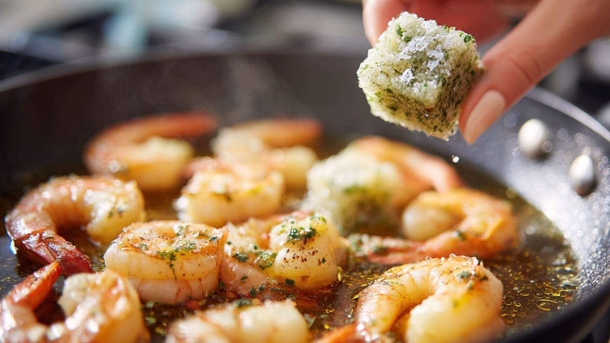 감바스와 바질오일큐브