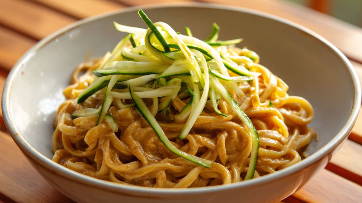 땅콩버터 들기름면