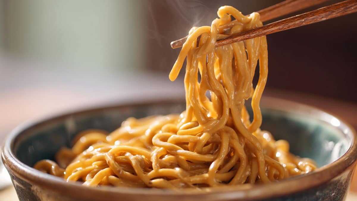 땅콩버터 들기름면