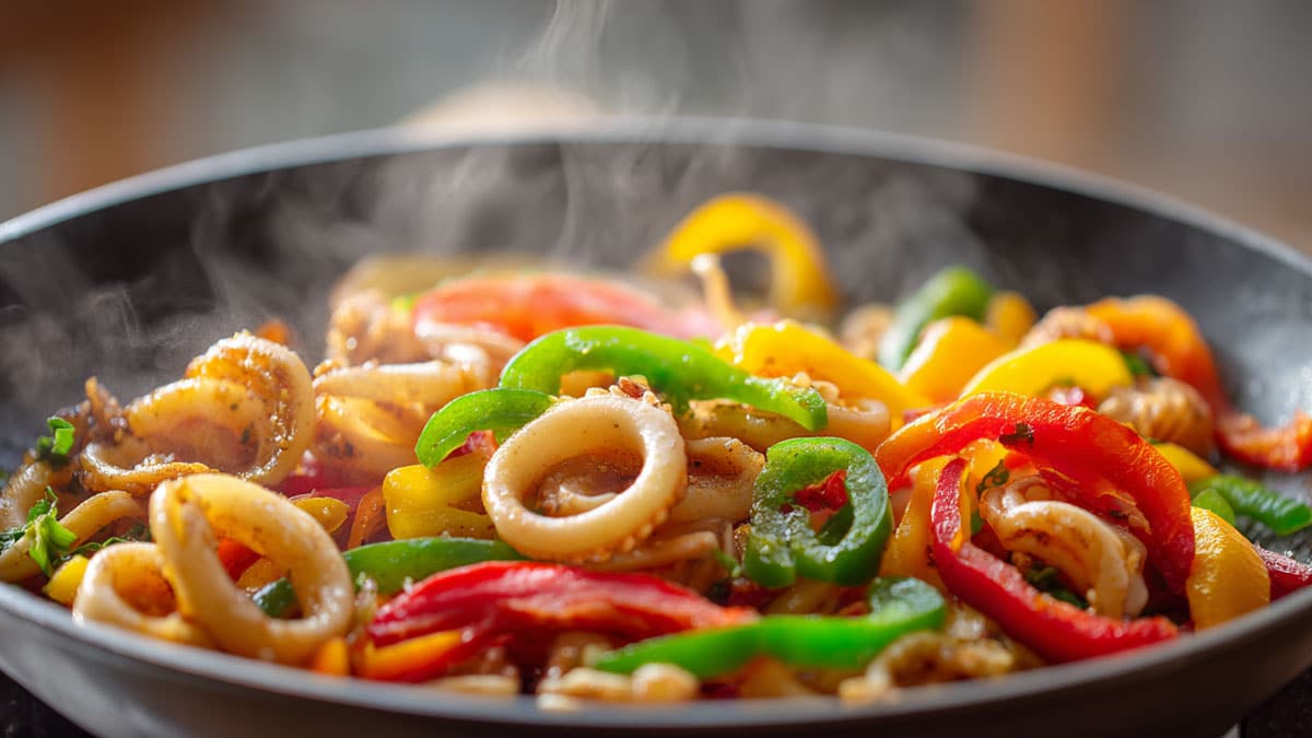 오징어 파프리카