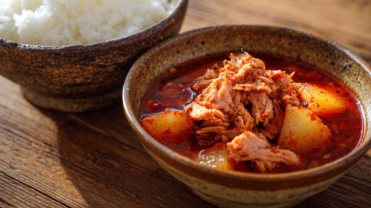 참치 무조림 밥 참치 무조림 밥