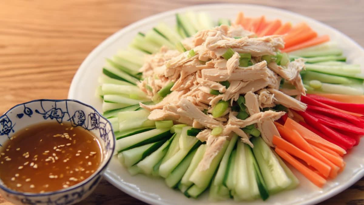 닭가슴살 냉채 닭가슴살 냉채