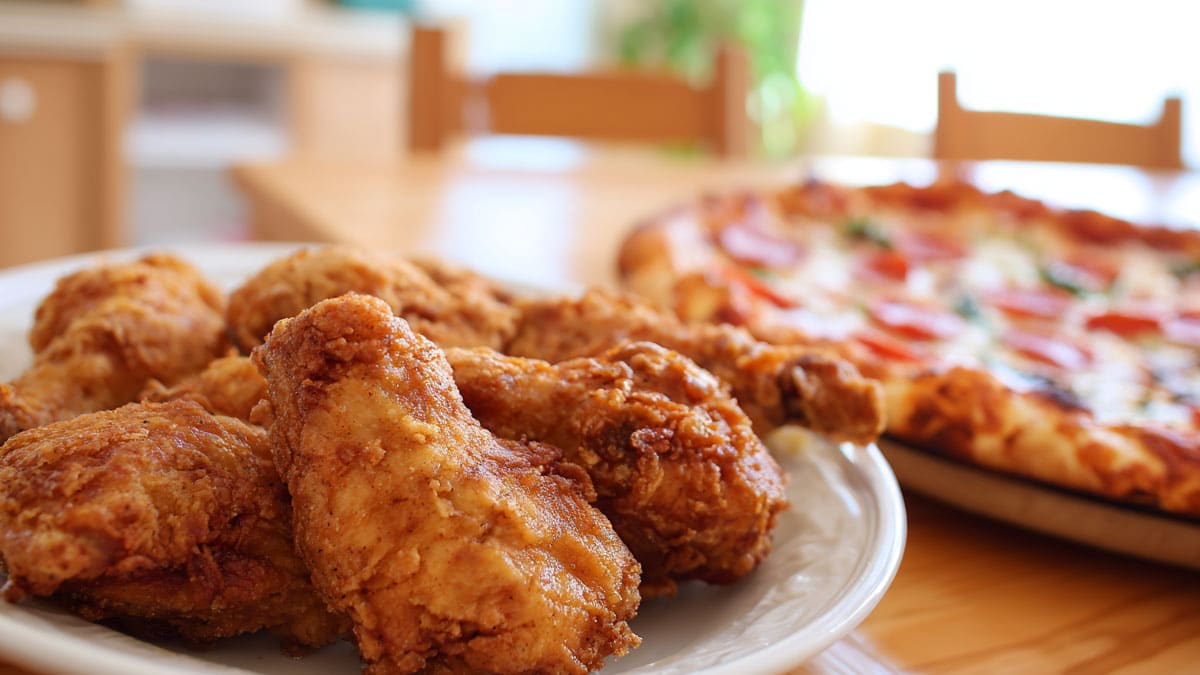 치킨, 피자 치킨, 피자