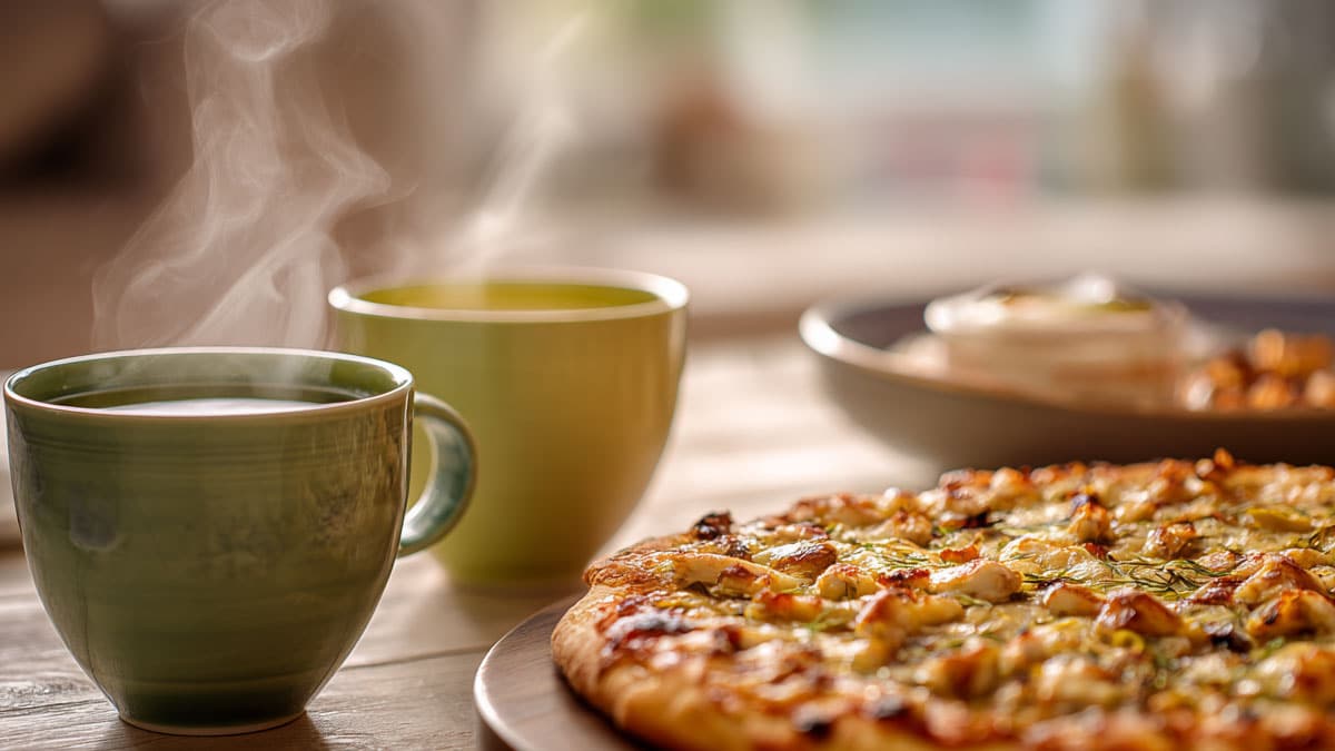 피자와 차 피자와 차