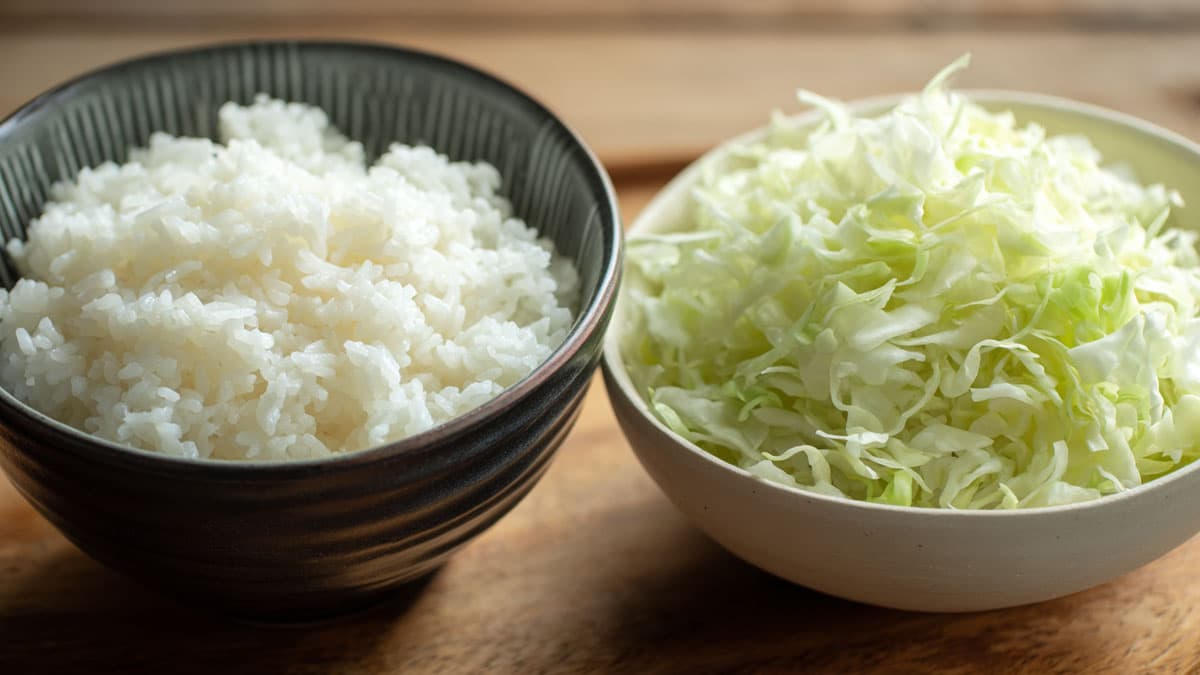 쌀, 양배추