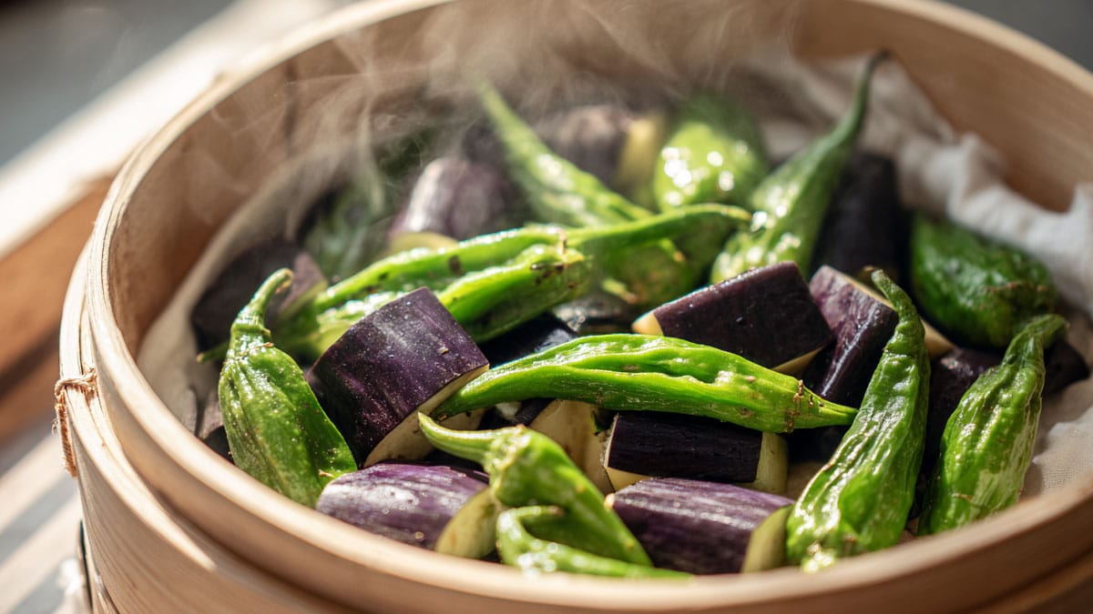 가지꽈리고추찜