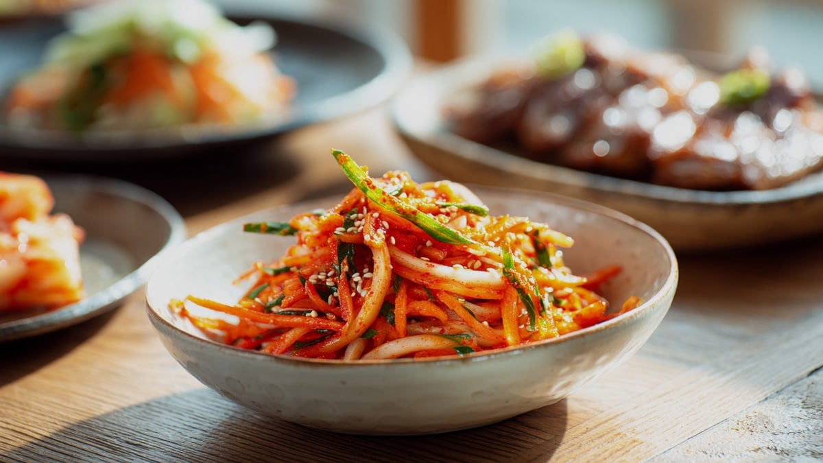 고기와 함께 먹기 좋은 무생채