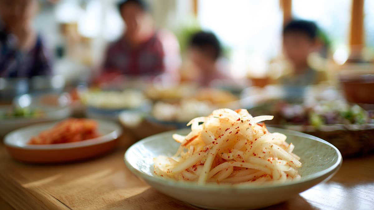 양념을 줄인 무생채