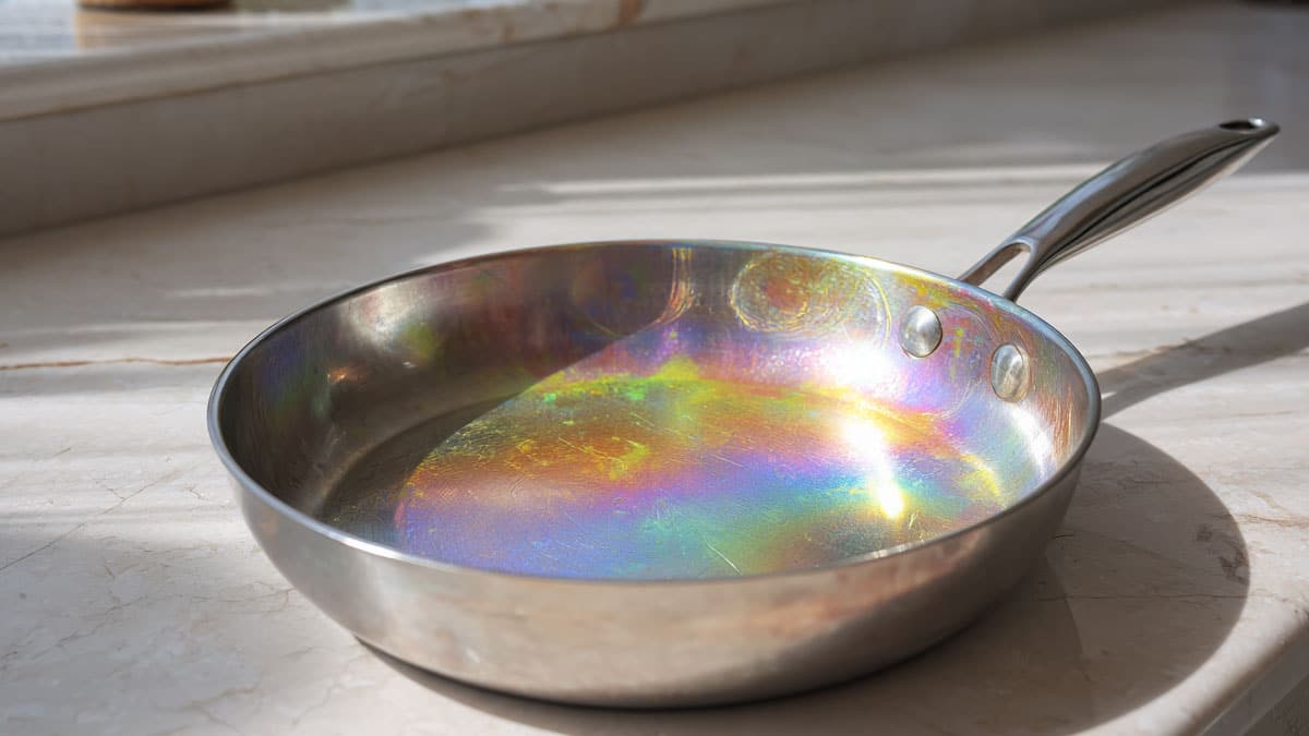 얼룩진 프라이팬 얼룩진 프라이팬