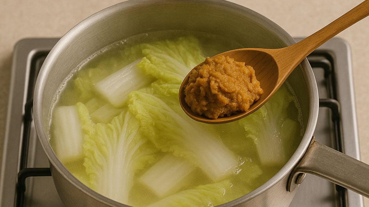 된장 먼저 넣으면 맛 망친다? 배추 된장국의 ‘골든 타임’은 따로 있다