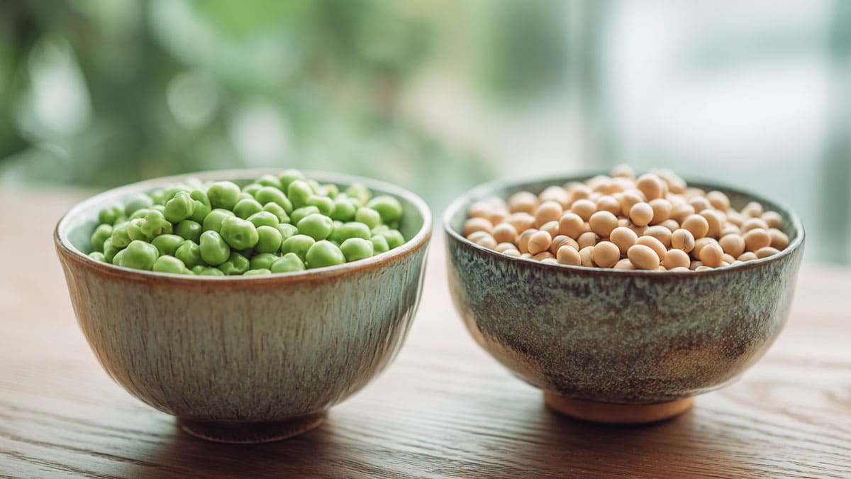 완두콩과 메주콩