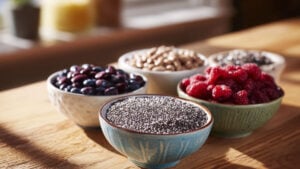 치아씨드, 콩류, 베리류