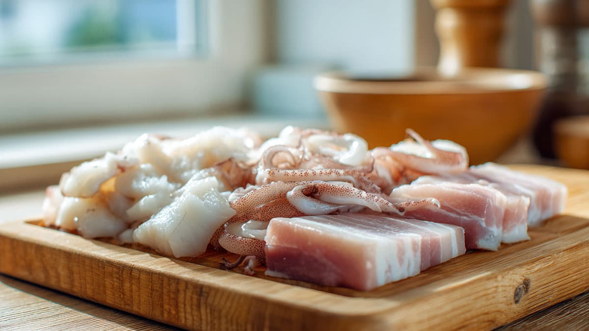 오징어, 삼겹살