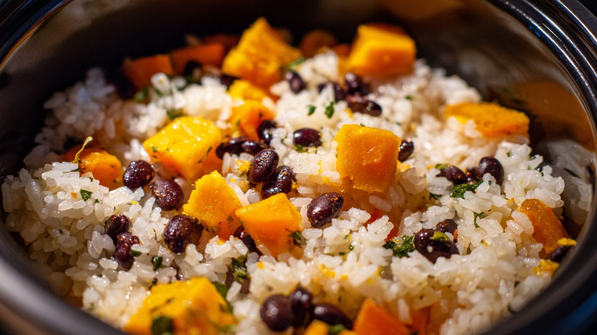 단호박 검은콩 밥 단호박 검은콩 밥