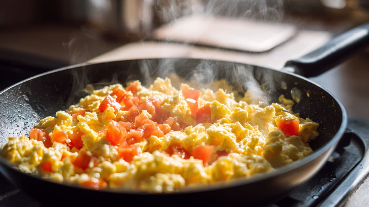 토마토 양파 스크램블 토마토 양파 스크램블