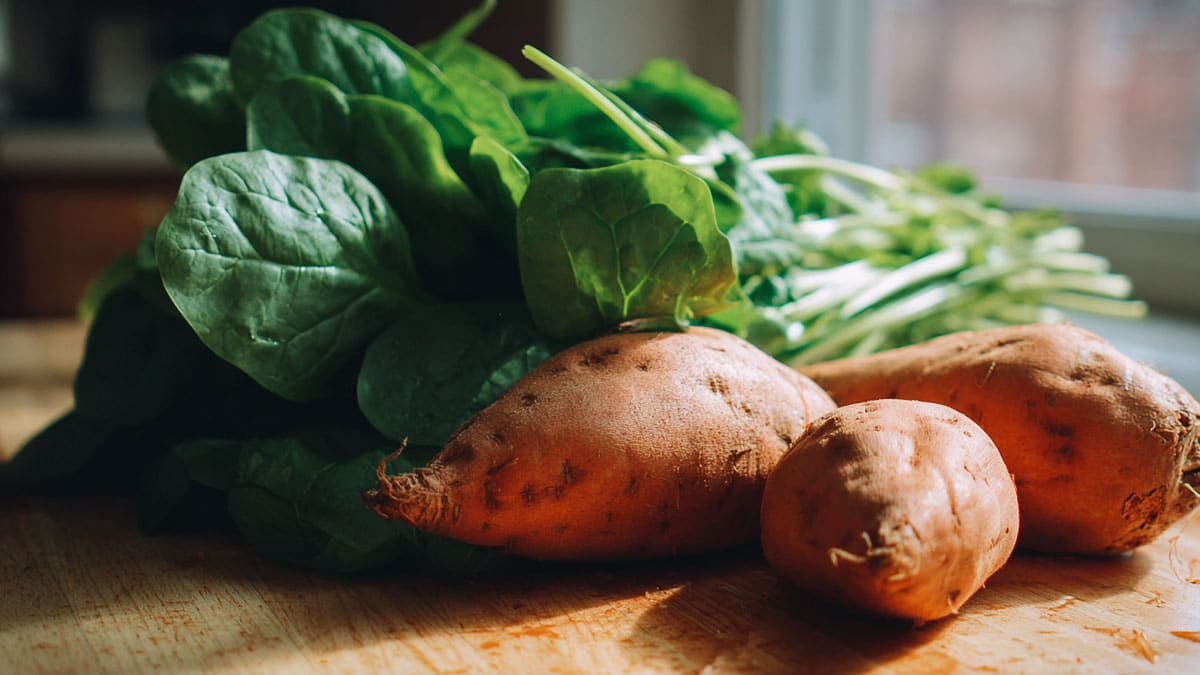 시금치, 고구마 시금치, 고구마