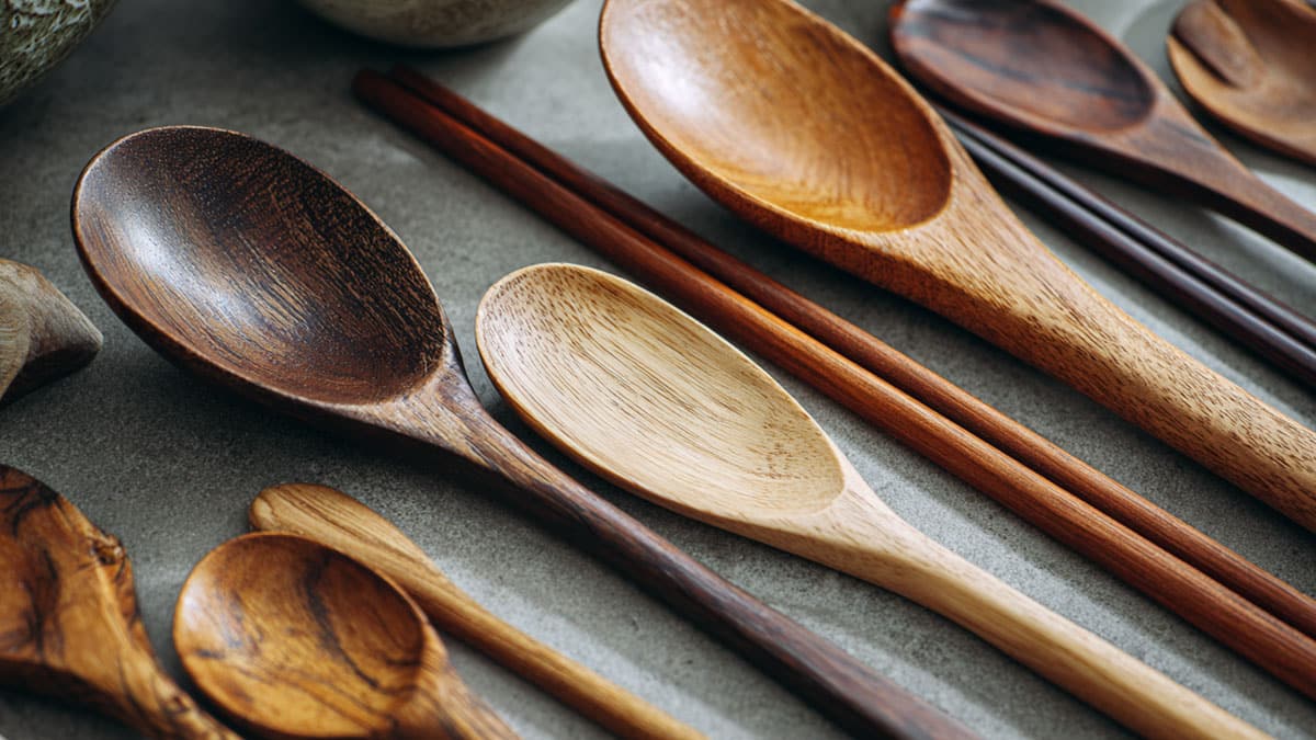 나무 식기 나무 식기