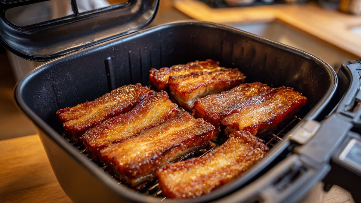 에어프라이어에 구운 삼겹살