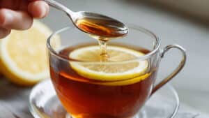 홍차 레몬 꿀