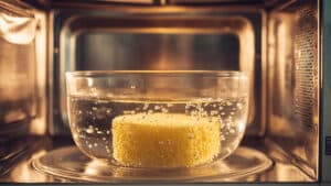 전자레인지 수세미