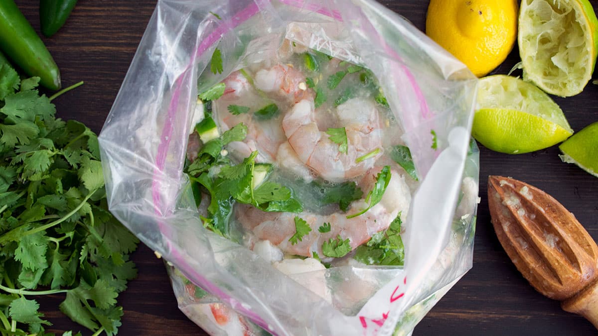 지퍼백에 담긴 음식 지퍼백에 담긴 음식