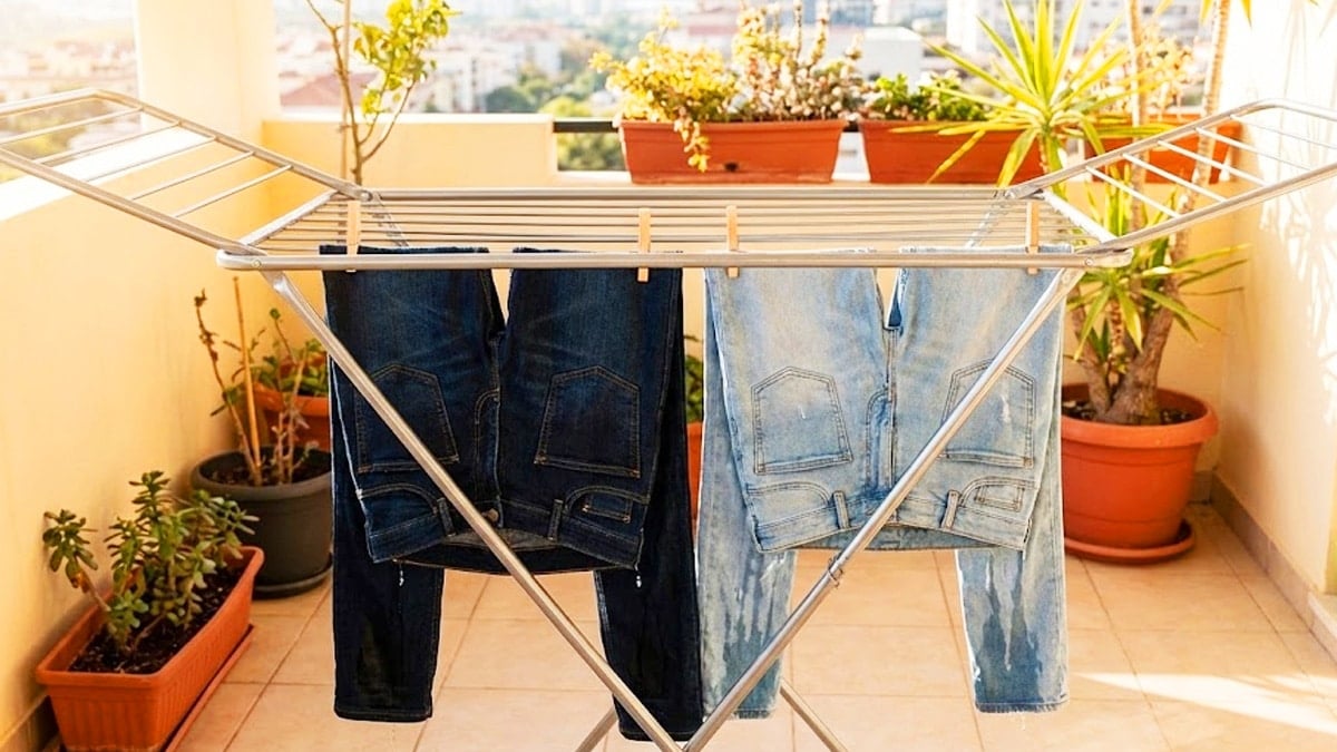 빨래가 다 된 청바지