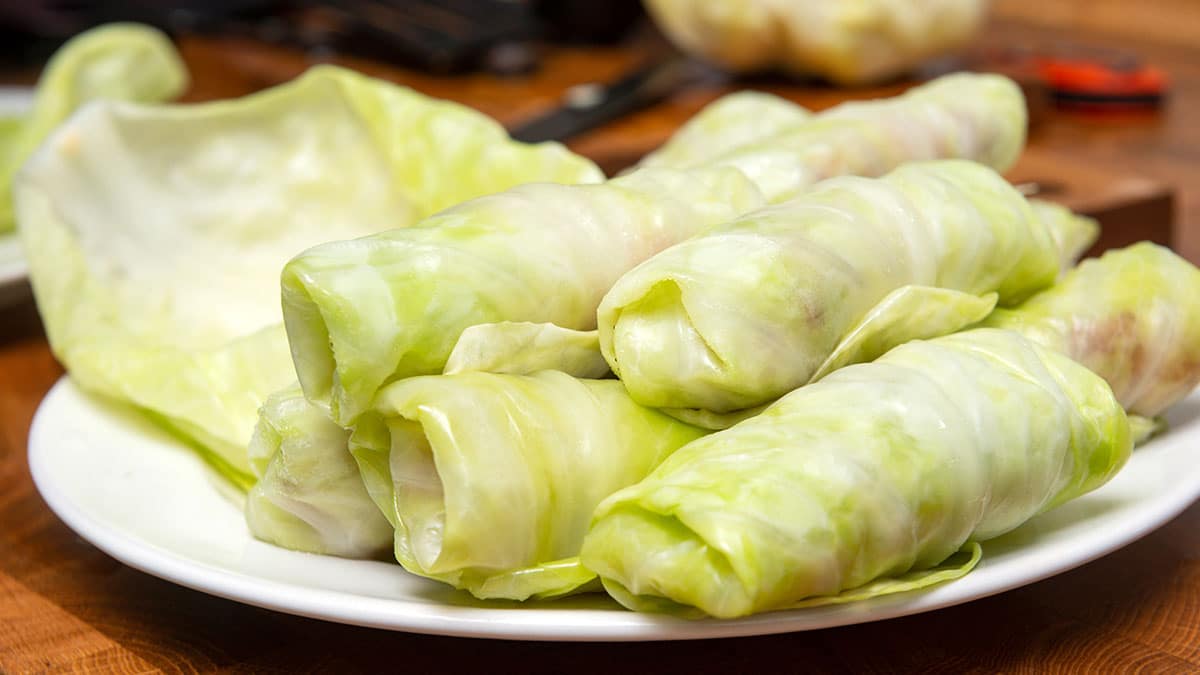 찐양배추 쌈
