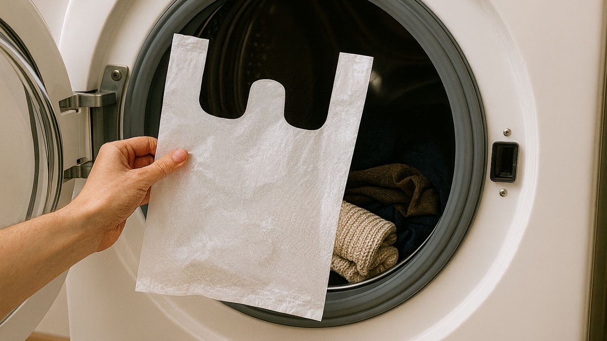 세탁기 비닐봉지