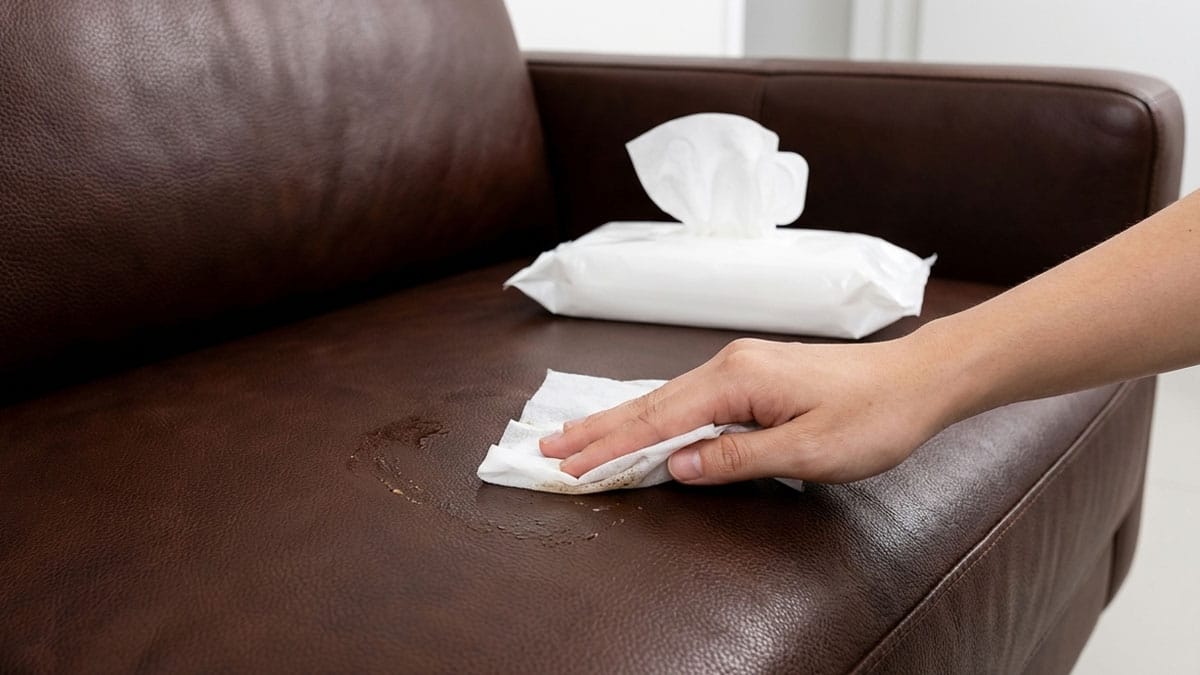 제발 ‘이것’으로 닦지 마세요… ‘가죽 소파’ 보호막 다 벗겨지는 최악의 청소법