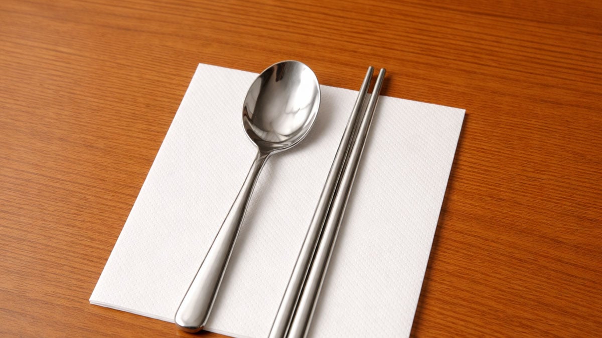 식당 테이블 더러워서 깔았는데… 수저 밑에 까는 냅킨, 더 안전할까?