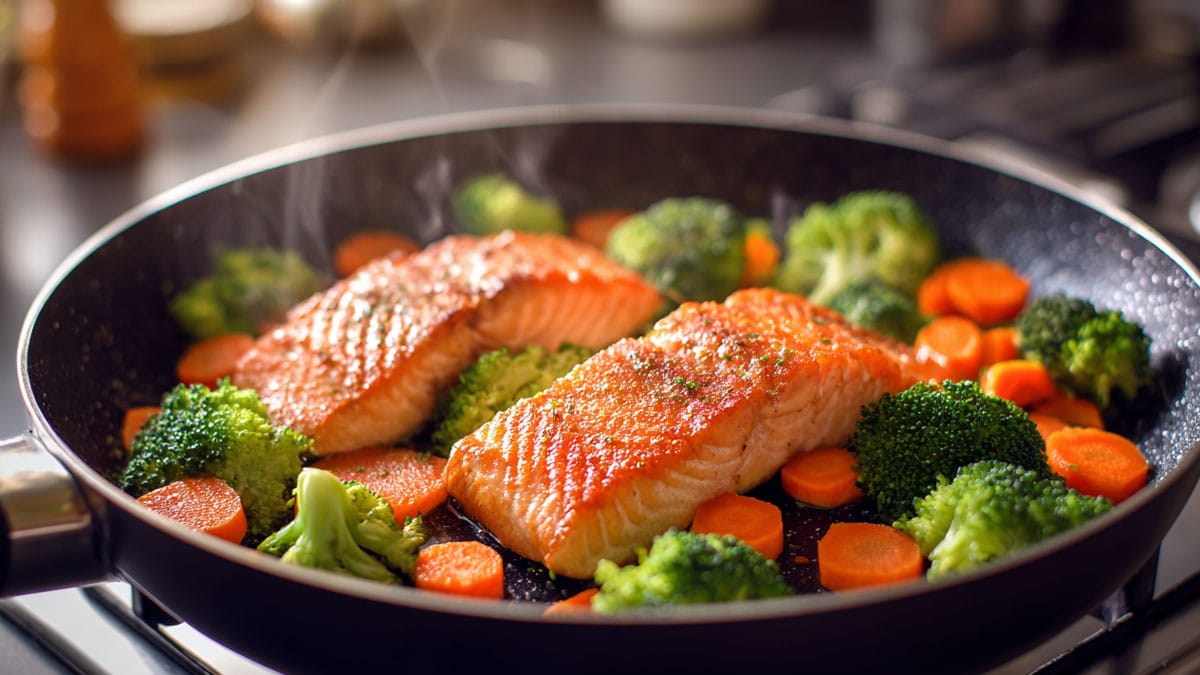 연어 당근 브로콜리 연어 당근 브로콜리