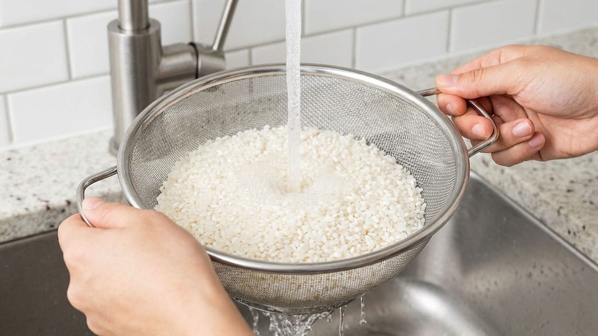 쌀 씻기