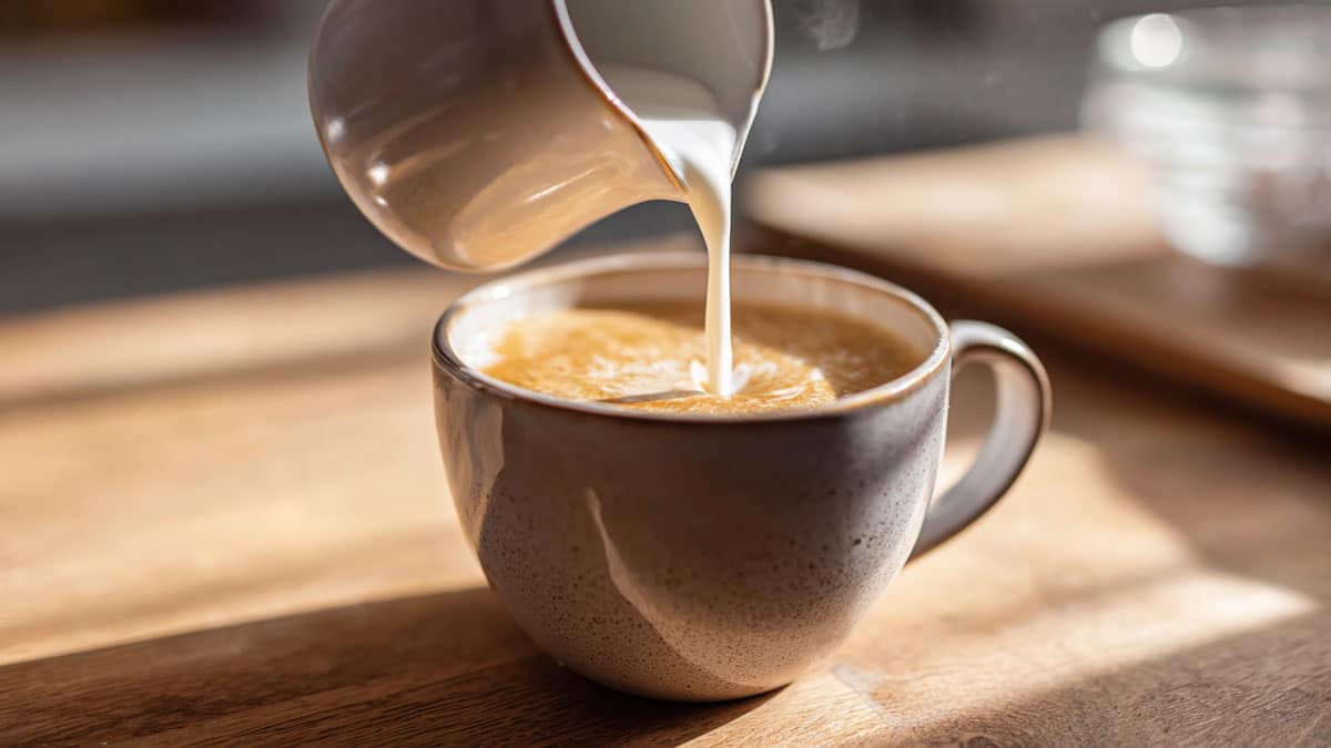 카페라떼 우유 카페라떼 우유