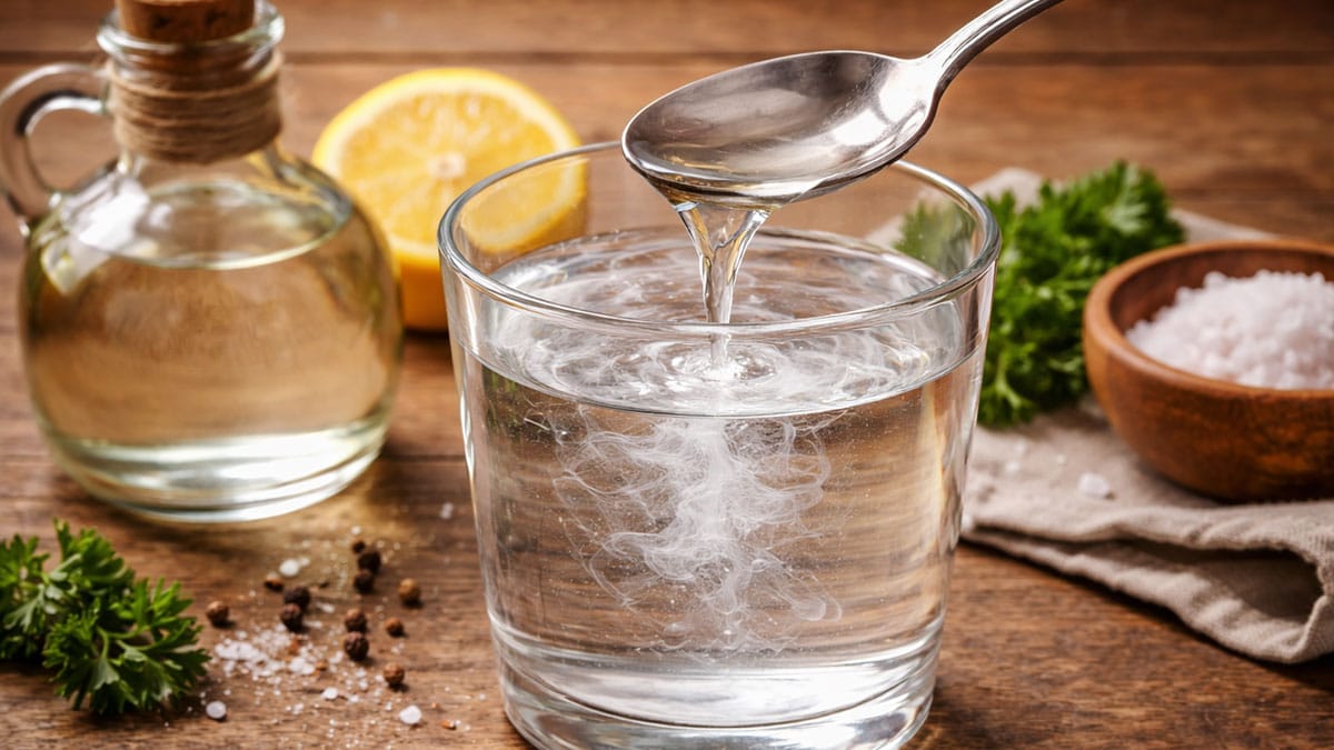 물에 타는 식초