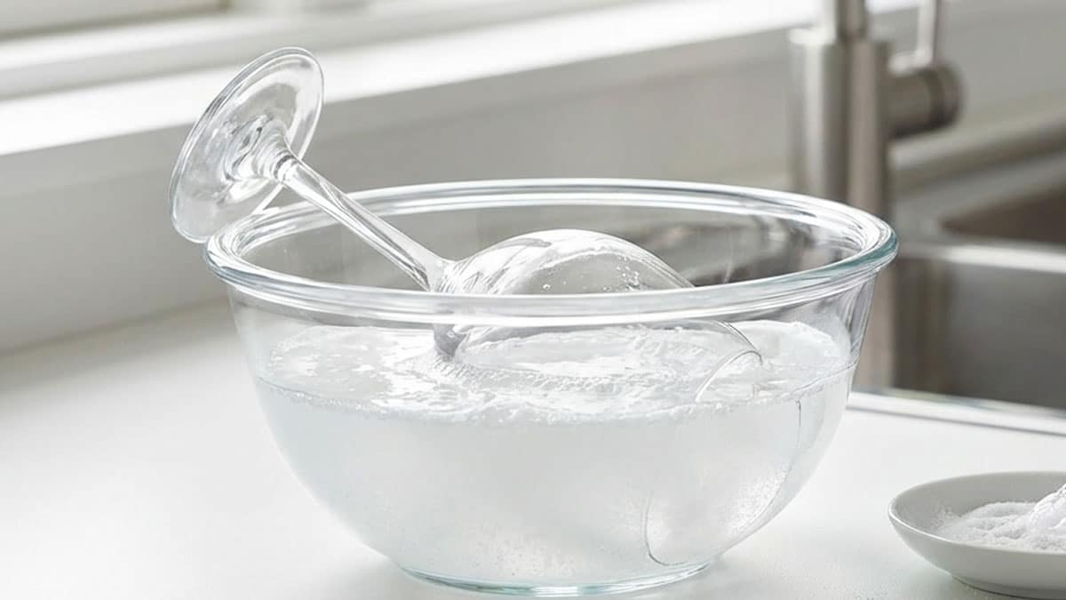 와인잔 베이킹소다