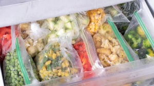 지퍼백 냉동보관