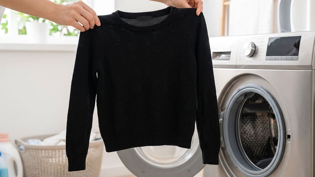 줄어든 니트 버리지 마세요…미지근한 물에 ‘이 한 스푼’ 만 섞으면 다시 복원됩니다