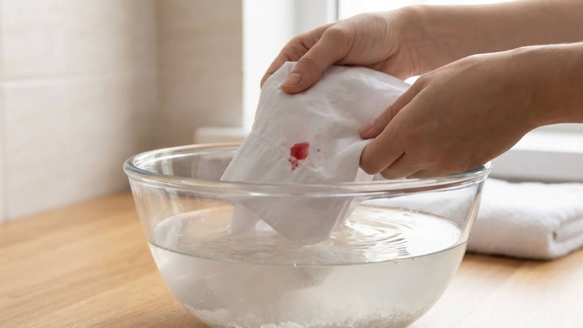 피얼룩 소금물 피얼룩 소금물