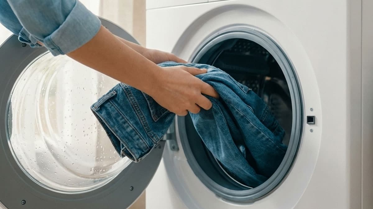 새 청바지 물 빠질까 걱정하지 마세요…찬물에 ‘주방 필수품’ 한 컵만 풀면 색감 그대로 유지됩니다
