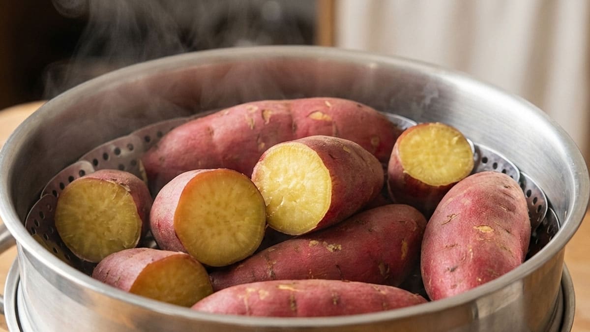 고구마 찔 때 ‘이것’ 3조각만 넣어보세요…당도가 25% 높아집니다