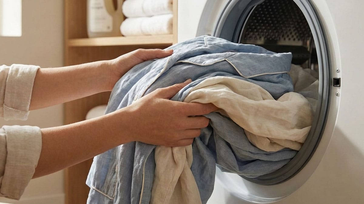 겨울 잠옷 세탁