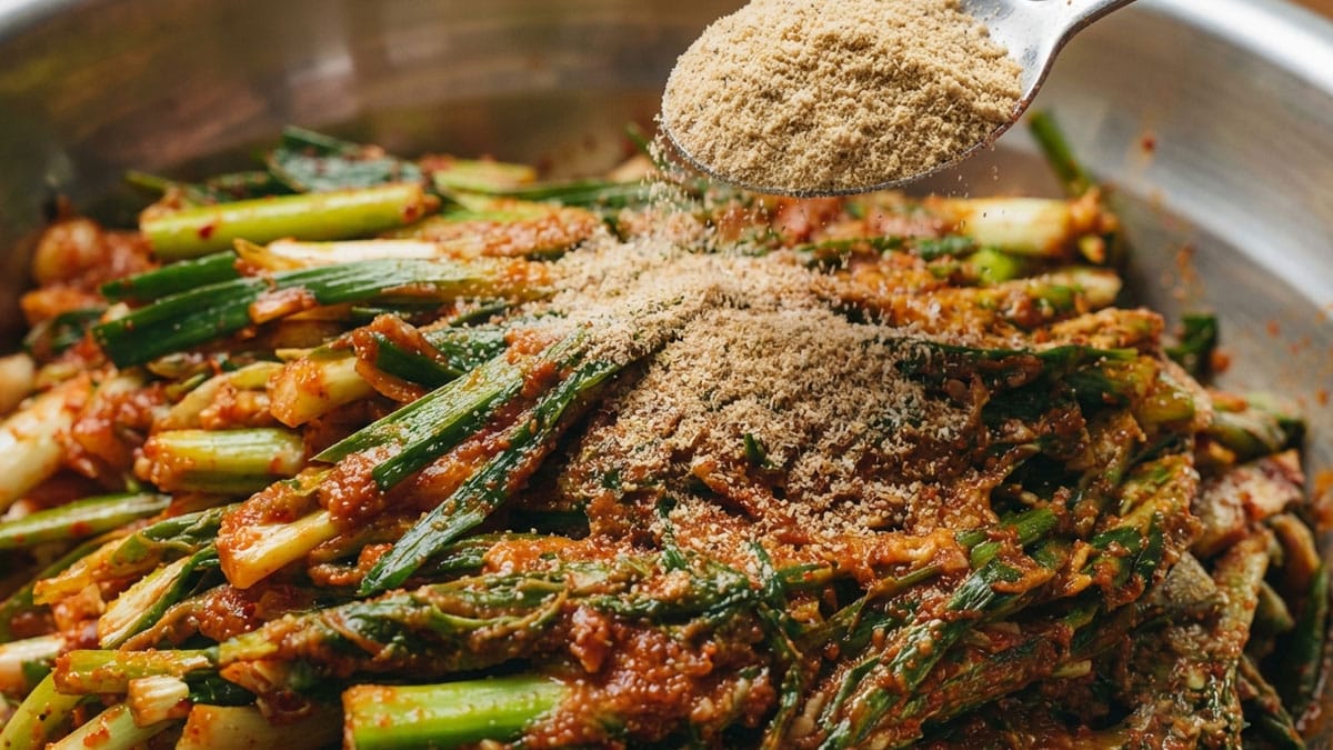 파김치에 ‘이 가루’ 한 스푼만 넣어보세요…감칠맛 7배 증가합니다