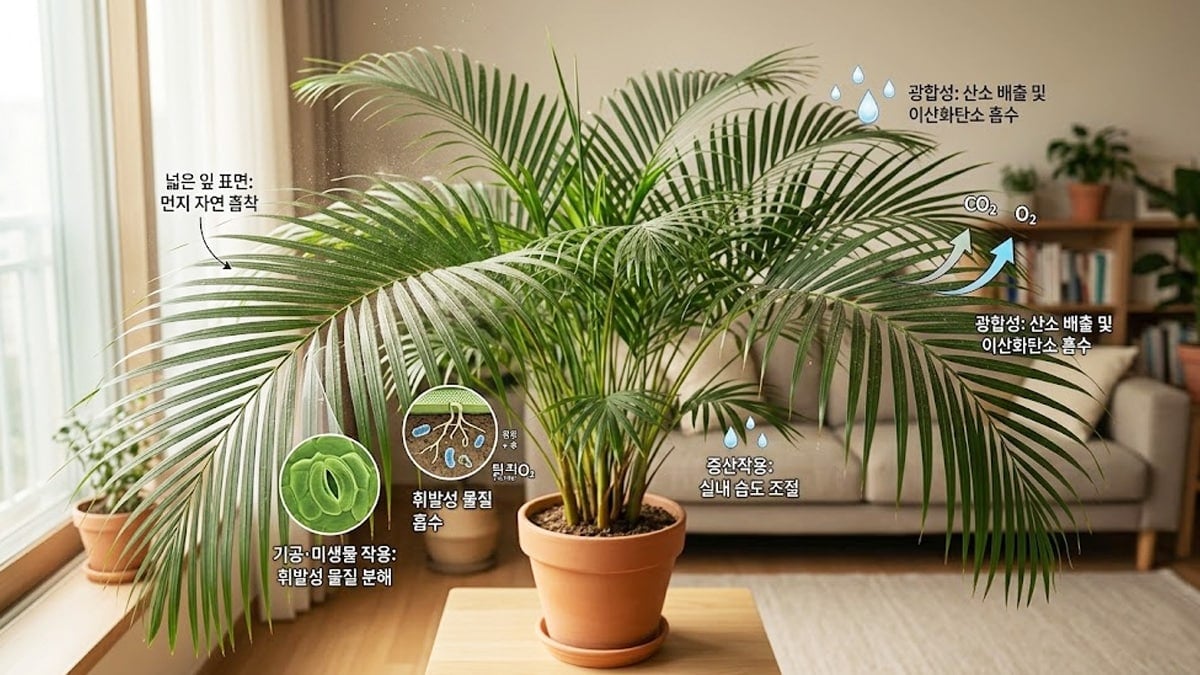 아레카야자 공기정화